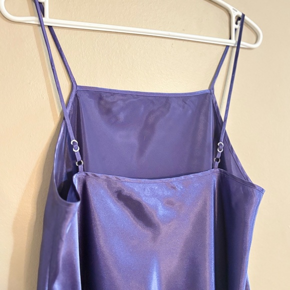 Vintage Gilligan & O'Malley Purple Silky Slip Chemise - Picture 10 of 13